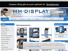 Tablet Screenshot of mm-display.de
